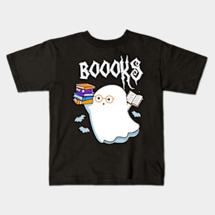 Copy of Halloween Books Librarian English Teacher Reader Reading Kids T-Shirt